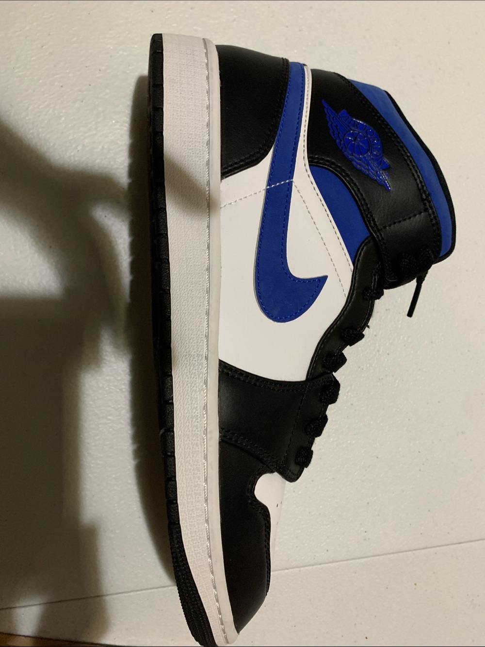 Nike Men’s Sneakers Black White Royal Blue High-Top